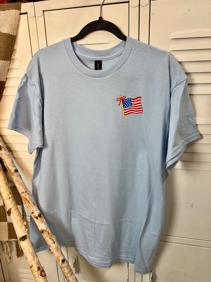 Doodle God Bless the USA Graphic T-Shirt