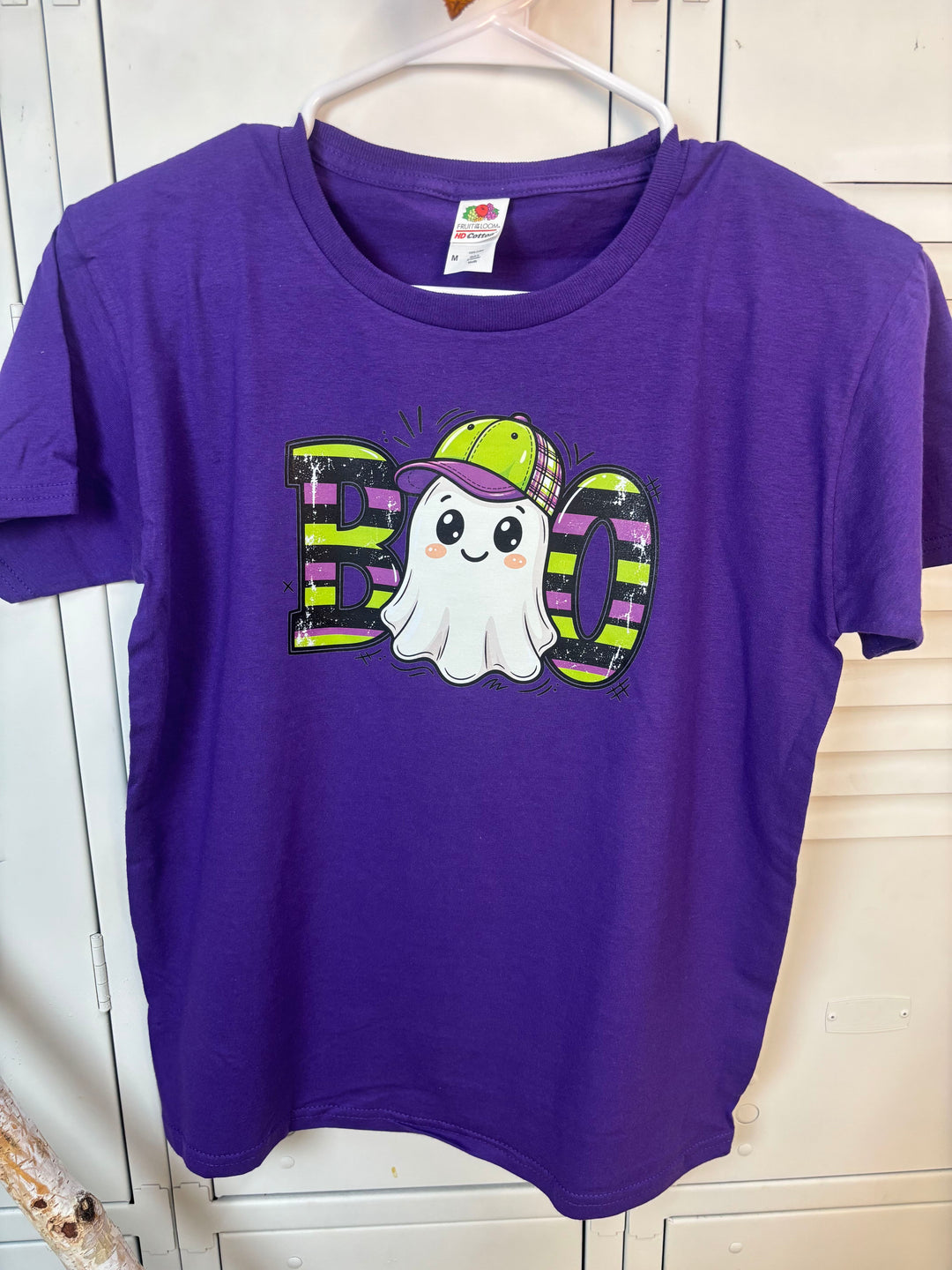 Youth Boo Striped Graphic T-Shirt