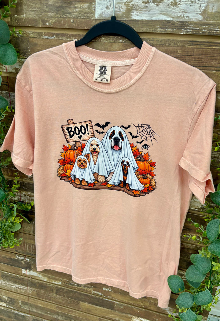 Boo Crew Halloween Dogs Comfort Color T-Shirt