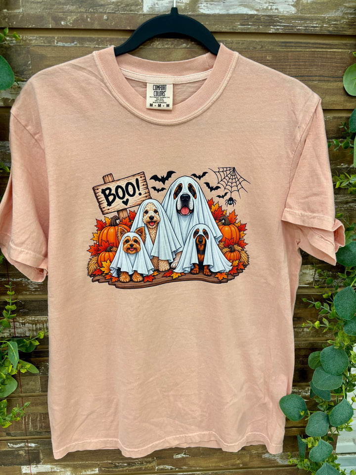 Boo Crew Halloween Dogs Comfort Color T-Shirt