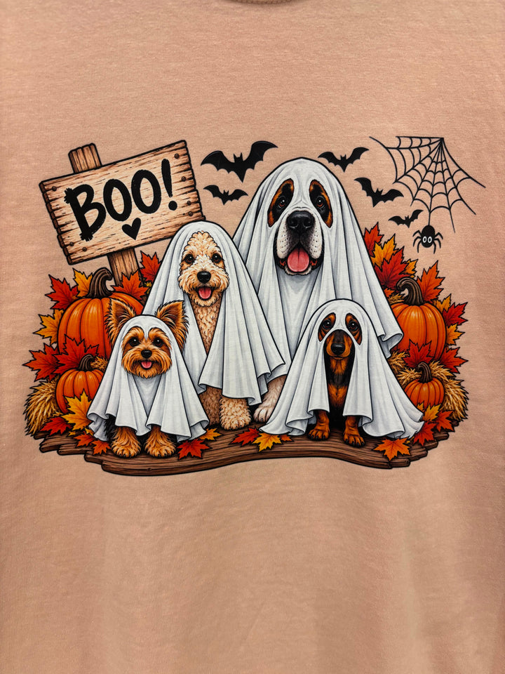 Boo Crew Halloween Dogs Comfort Color T-Shirt