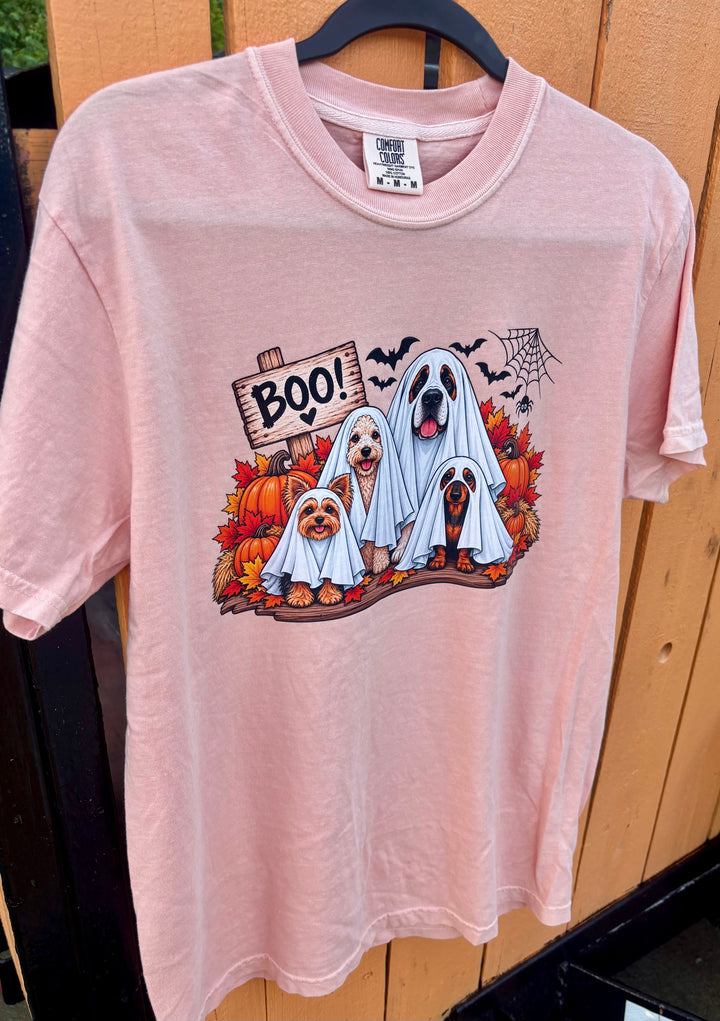 Boo Crew Halloween Dogs Comfort Color T-Shirt