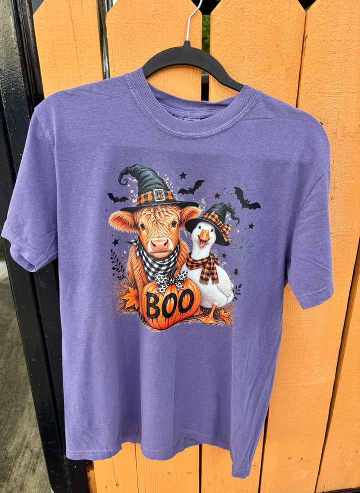 Farm Friends Halloween BOO Comfort Color T-Shirt