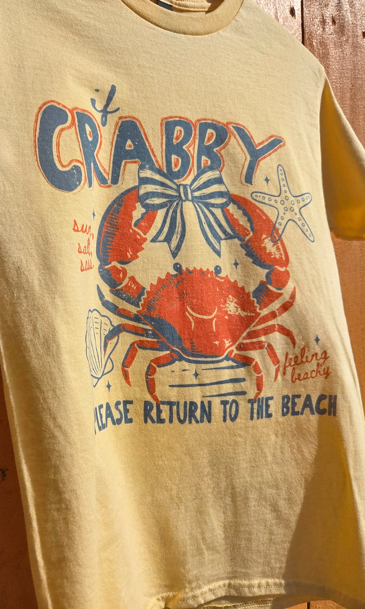 If Crabby Return To The Beach Graphic T-Shirt