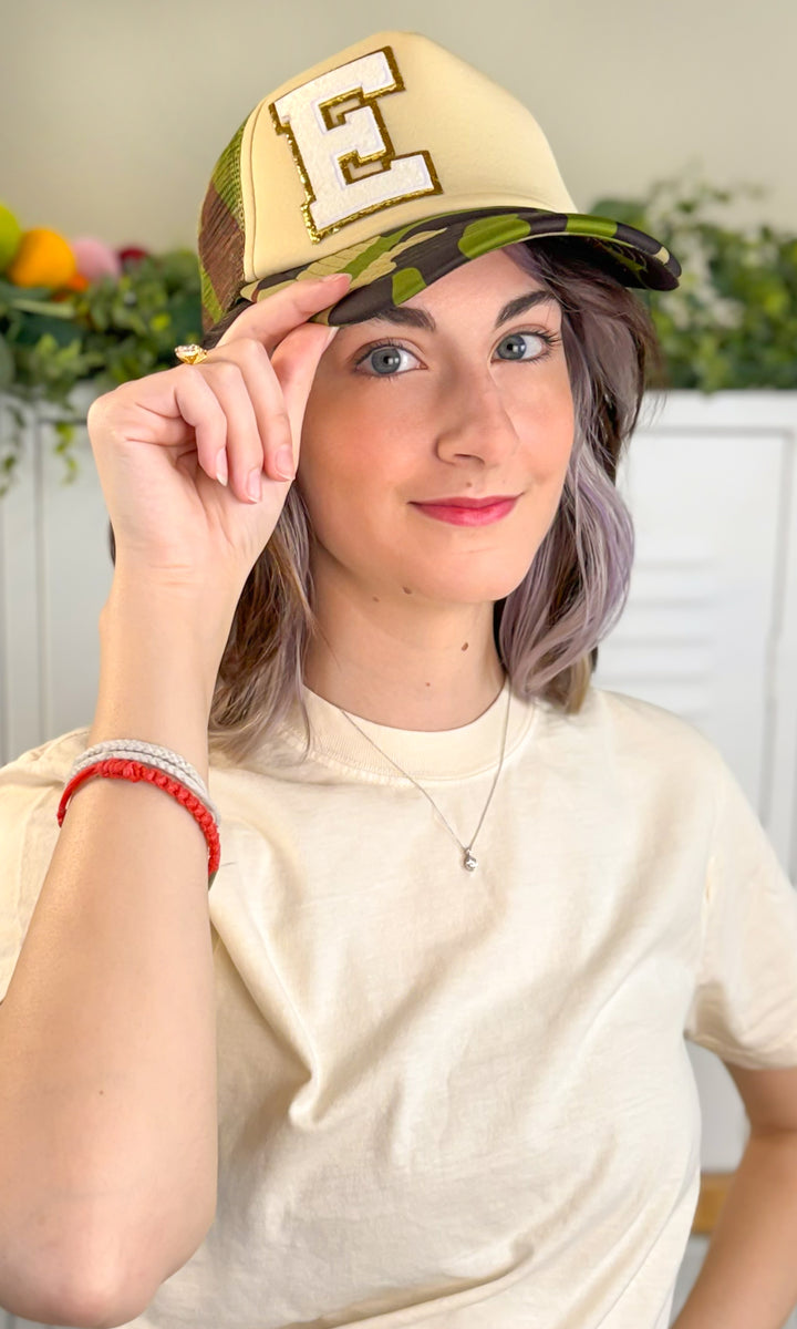 Initial Ideal Chenille Trucker Hat