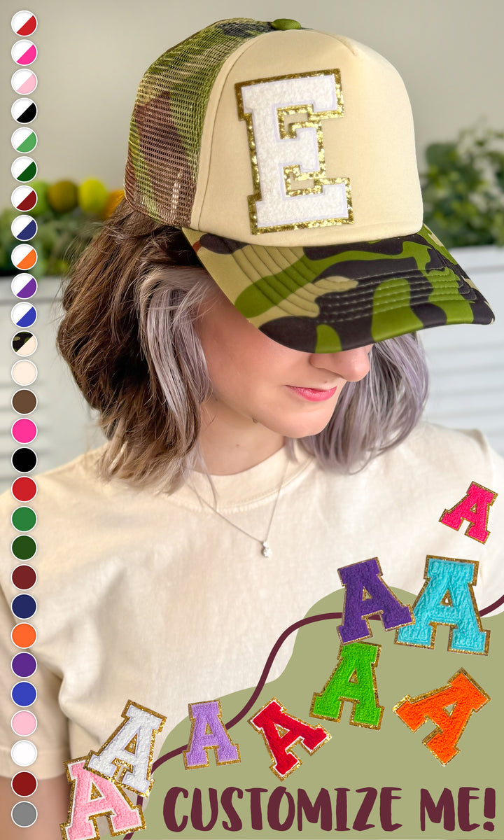 Initial Ideal Chenille Trucker Hat