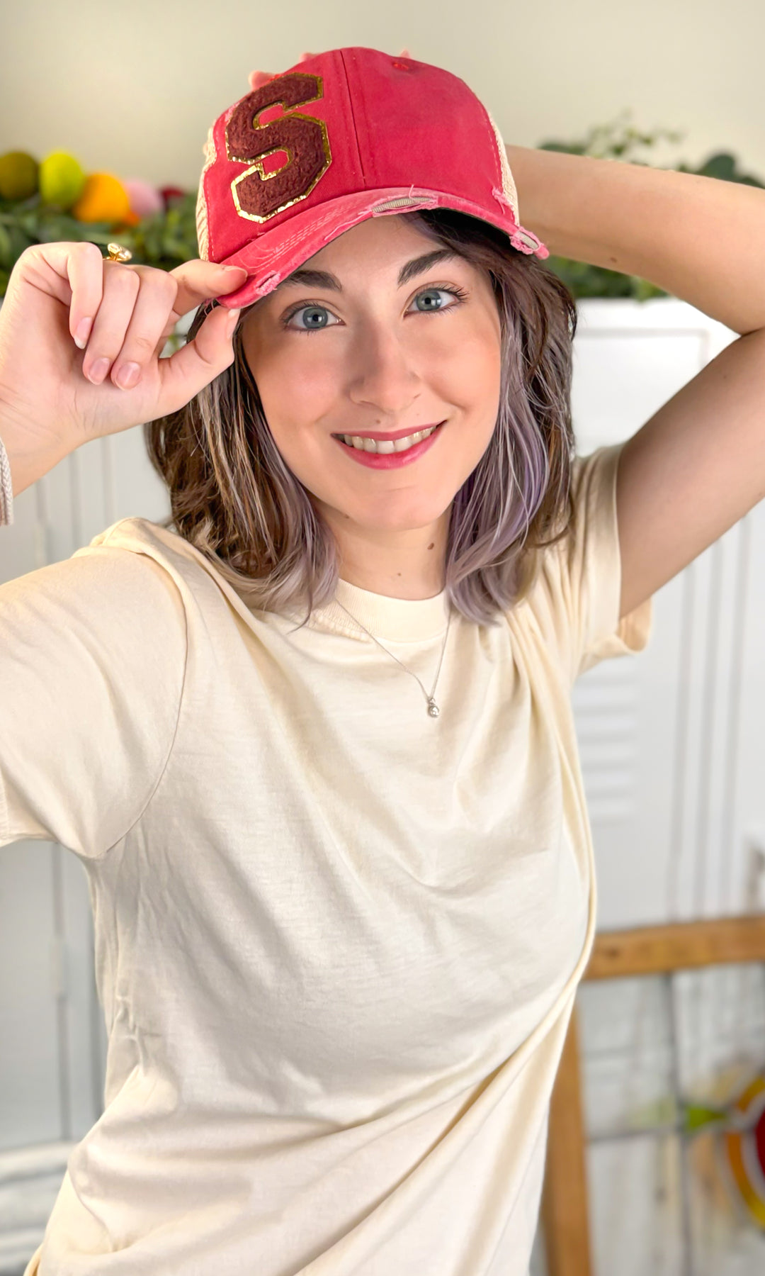 Initial Ideal Chenille Vintage Hat