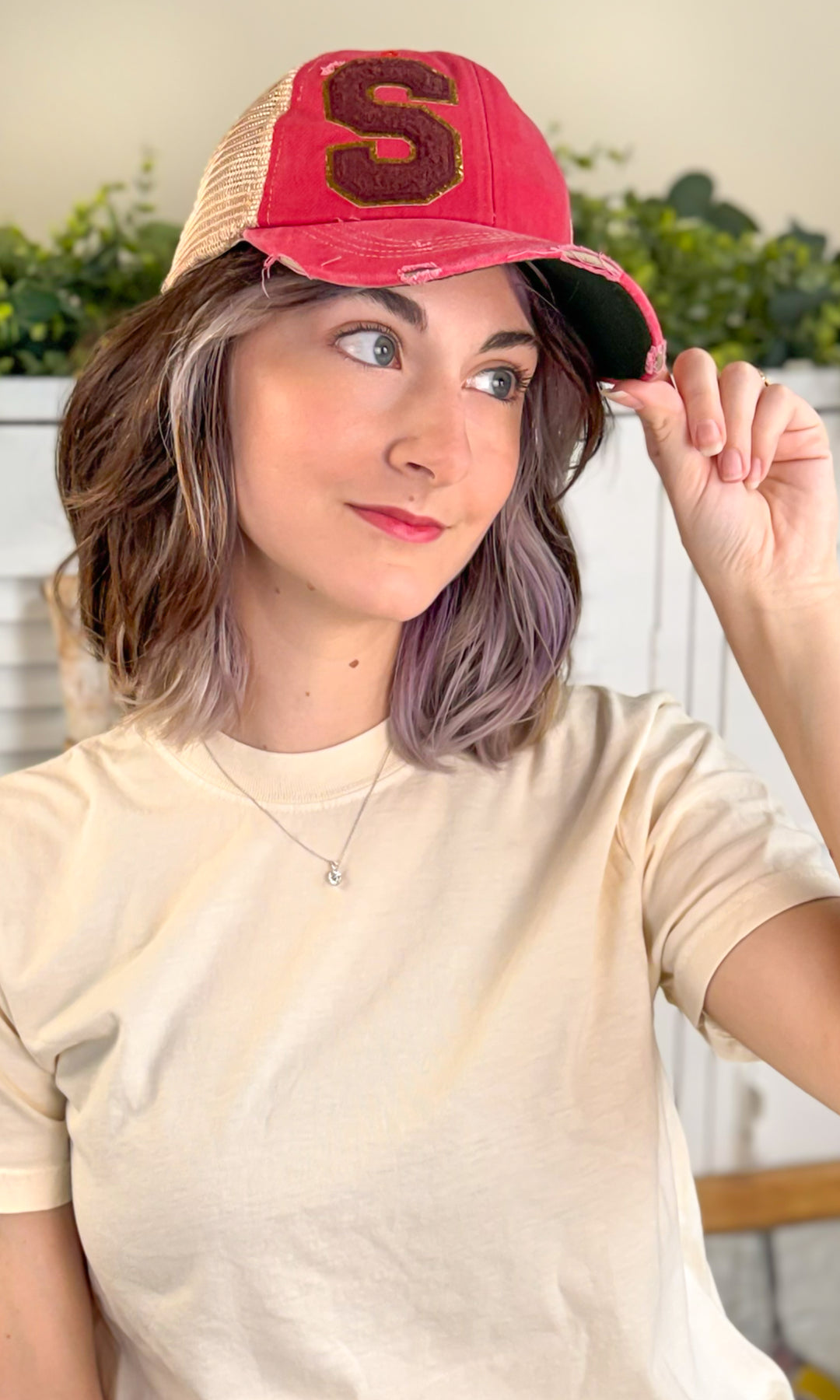 Initial Ideal Chenille Vintage Hat