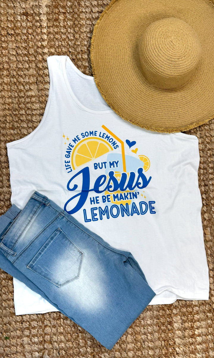 Jesus Be Makin Lemonade Graphic Tank-Top