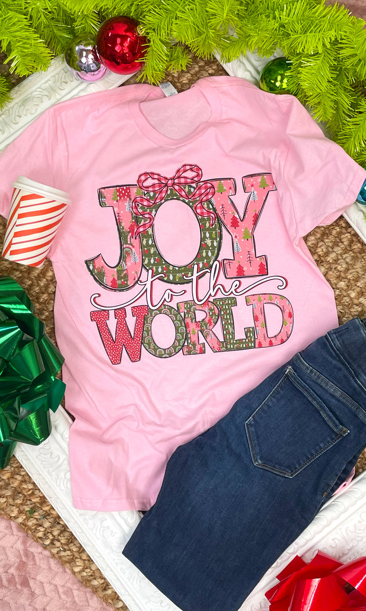 Joy to the World Fancy Christmas  Graphic T-Shirt