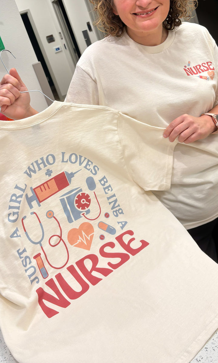 Just A Nurse Graphic T-Shirt