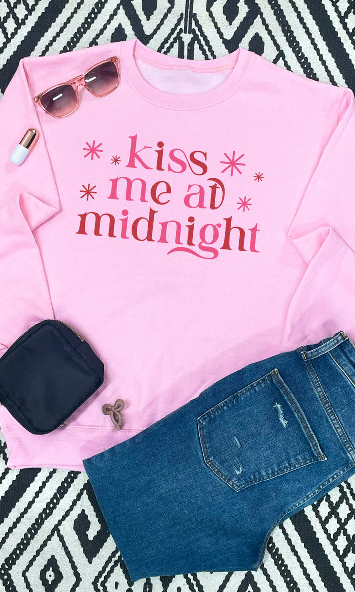 Kiss Me At Midnight Graphic Sweatshirt