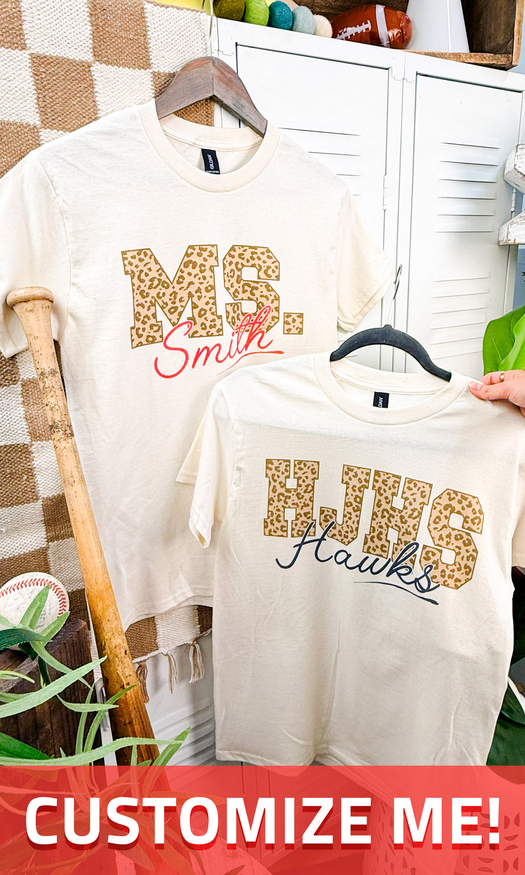 Leopard Custom Mascot Graphic T-Shirt