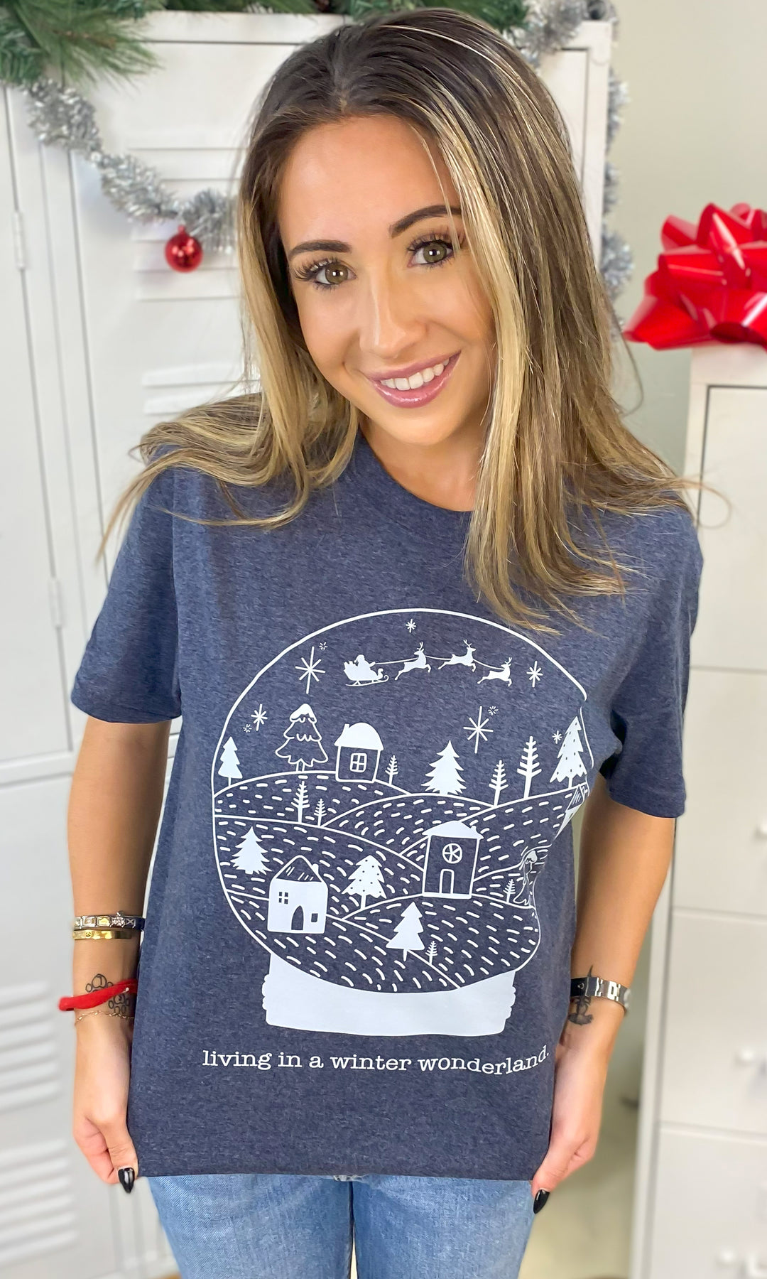 Living in a Winter Wonderland Graphic Shirt