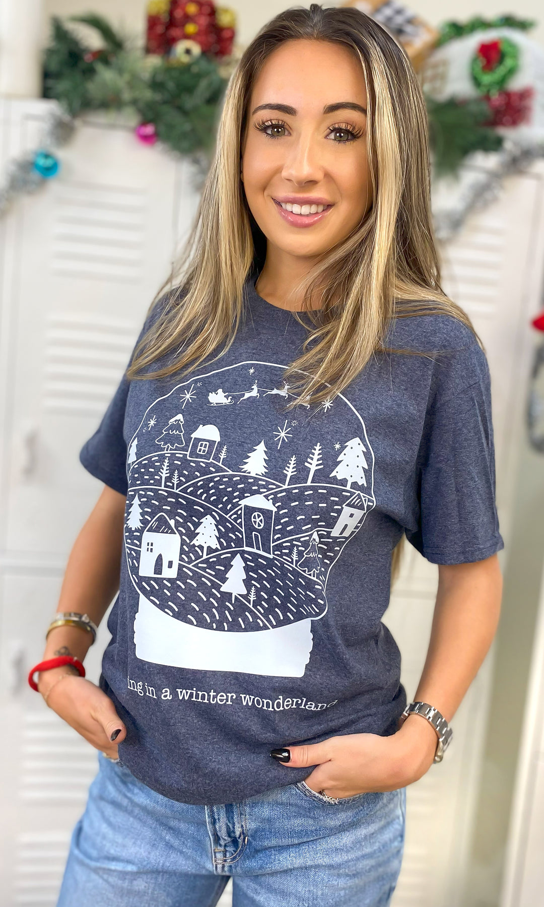Living in a Winter Wonderland Graphic Shirt
