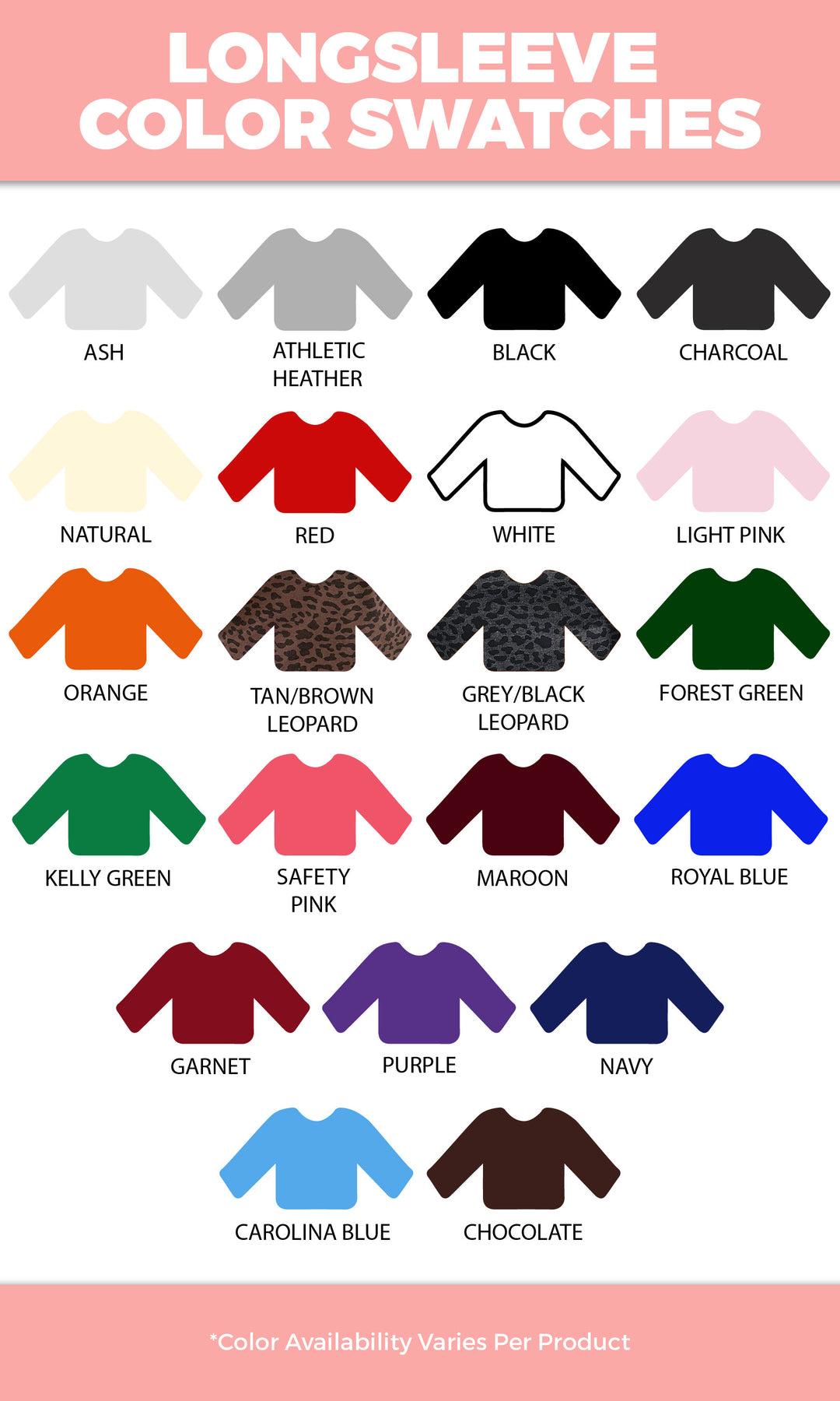 Vibrant color swatches for the Let&