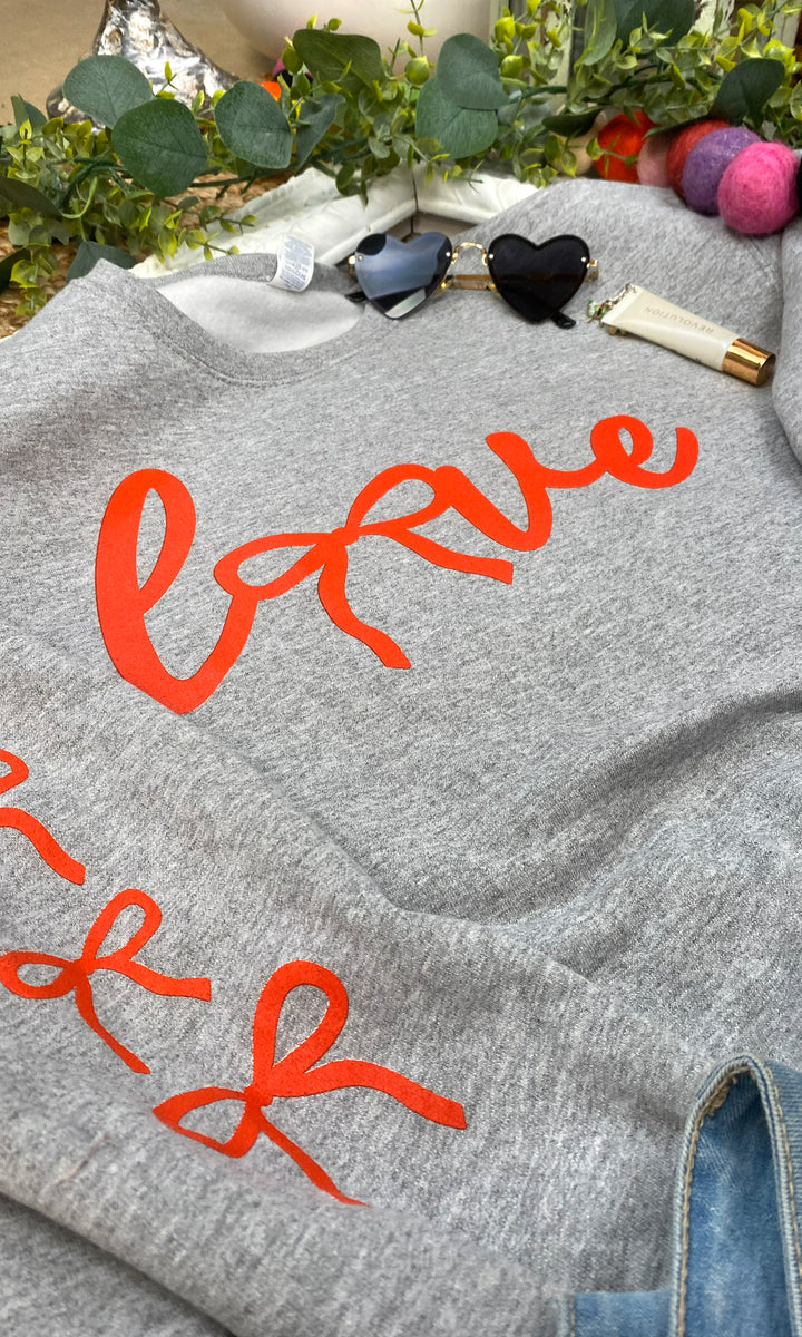 Lovely Bows Graphic Sweatshirt