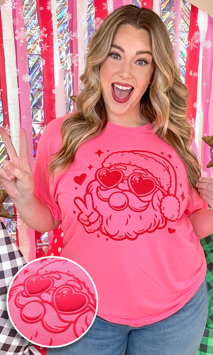 Magic Puff Bubble Gum Christmas Santa Graphic T-Shirt