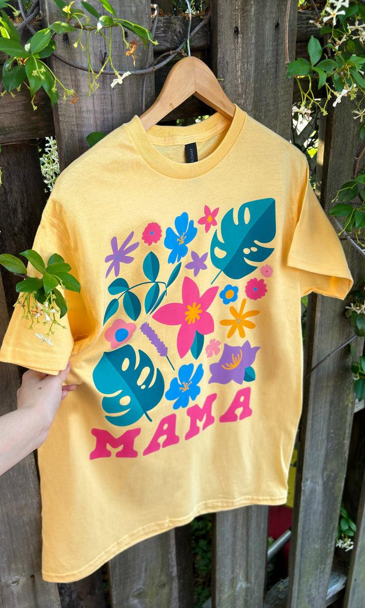 MAMA Coastal Floral Graphic T-Shirt
