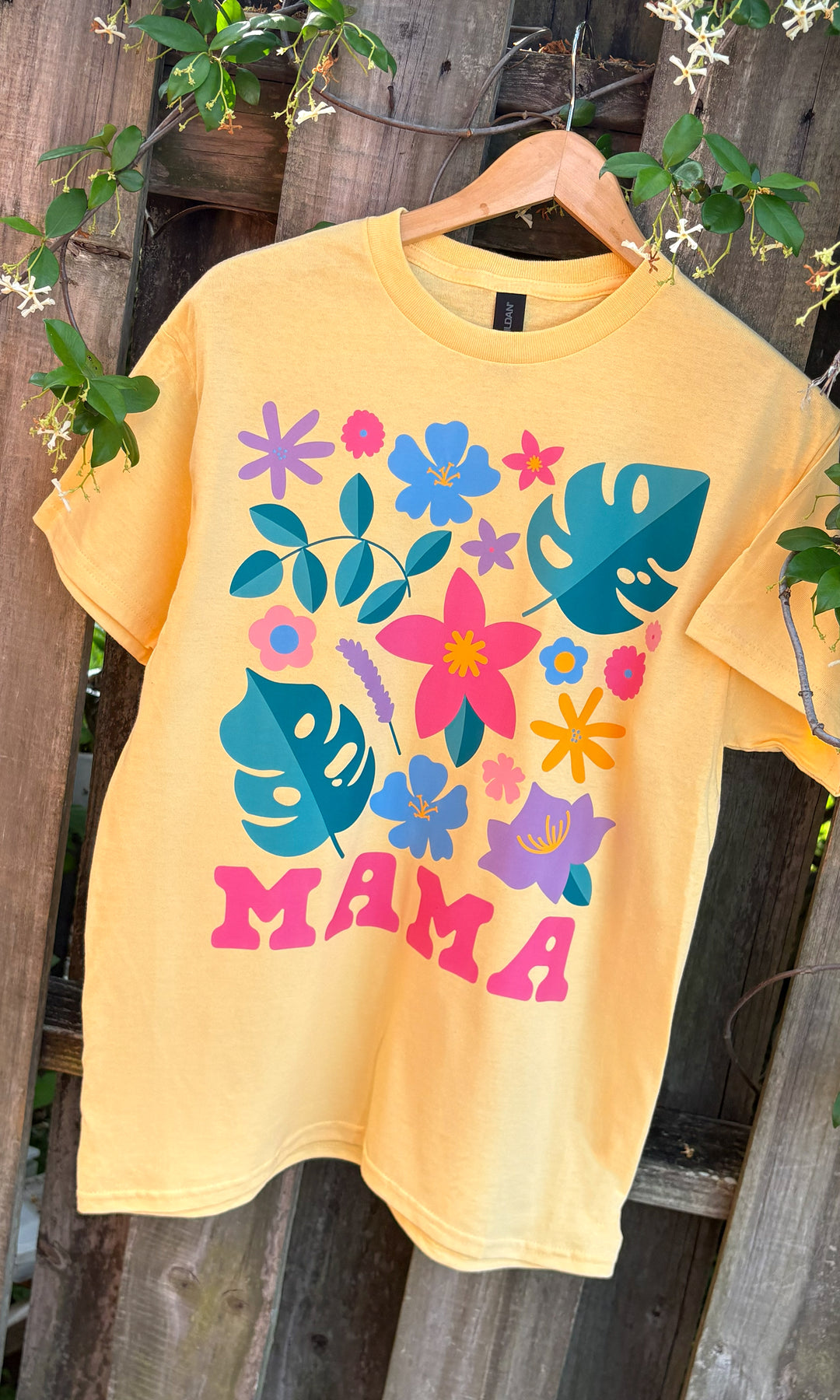 MAMA Coastal Floral Graphic T-Shirt