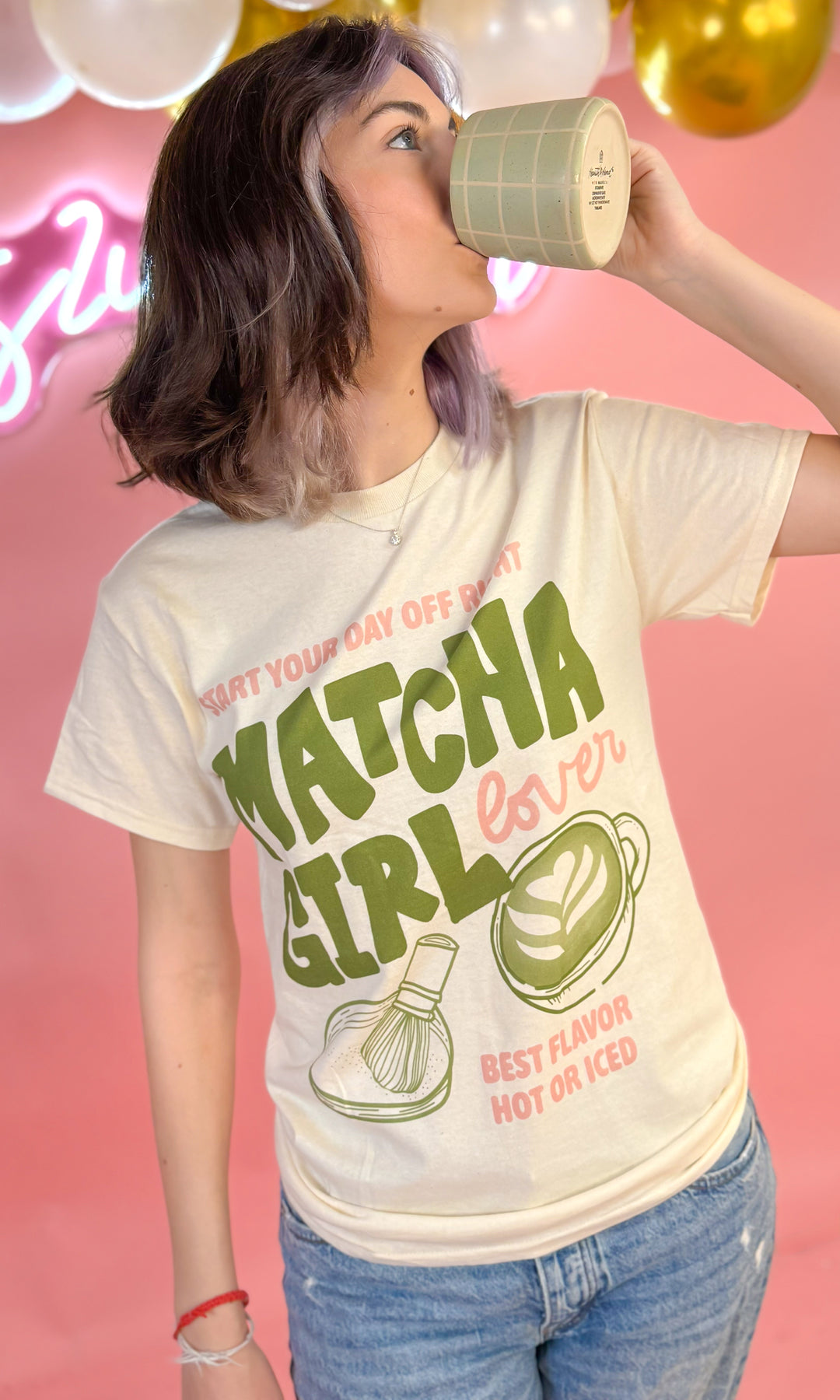 Matcha Girl Lover Graphic T-Shirt