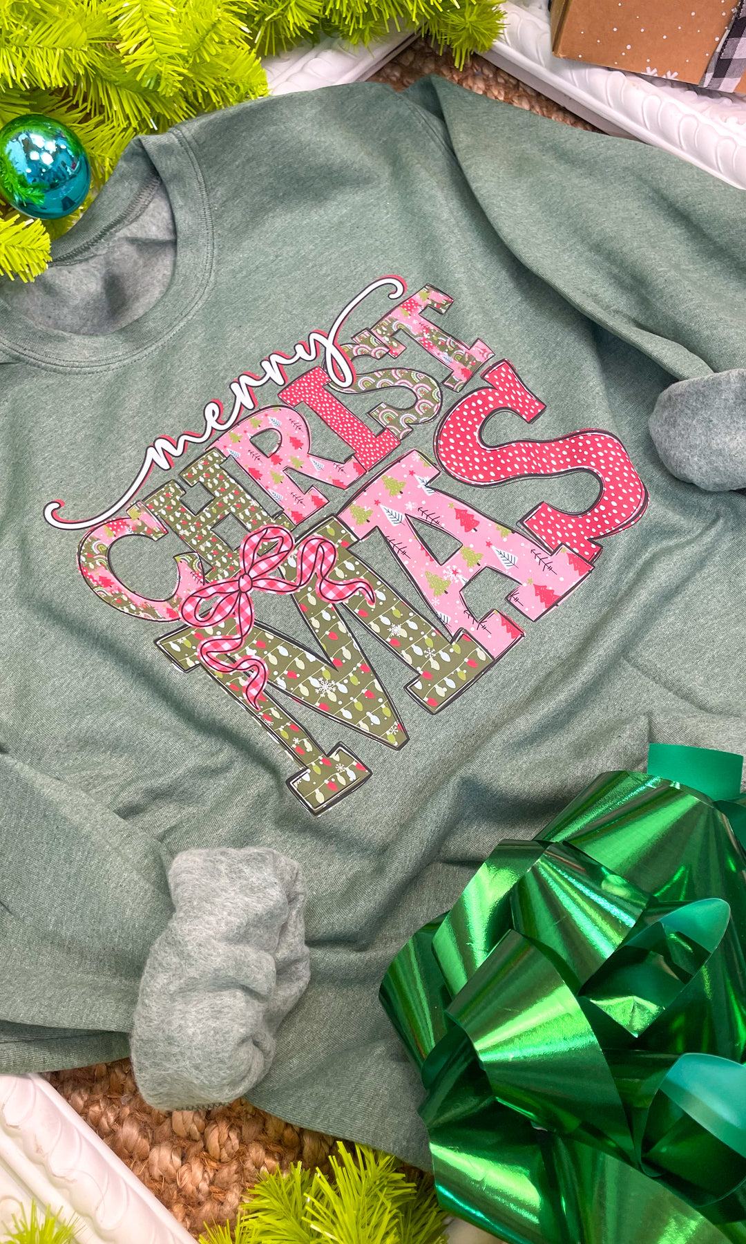 Merry Christmas Fancy Graphic Sweatshirt