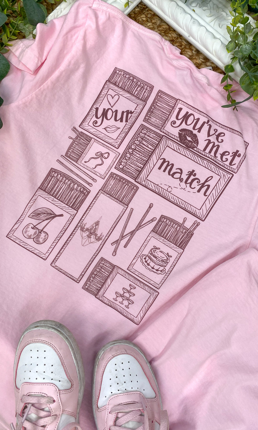 Met Your Match Comfort Color Graphic T-Shirt