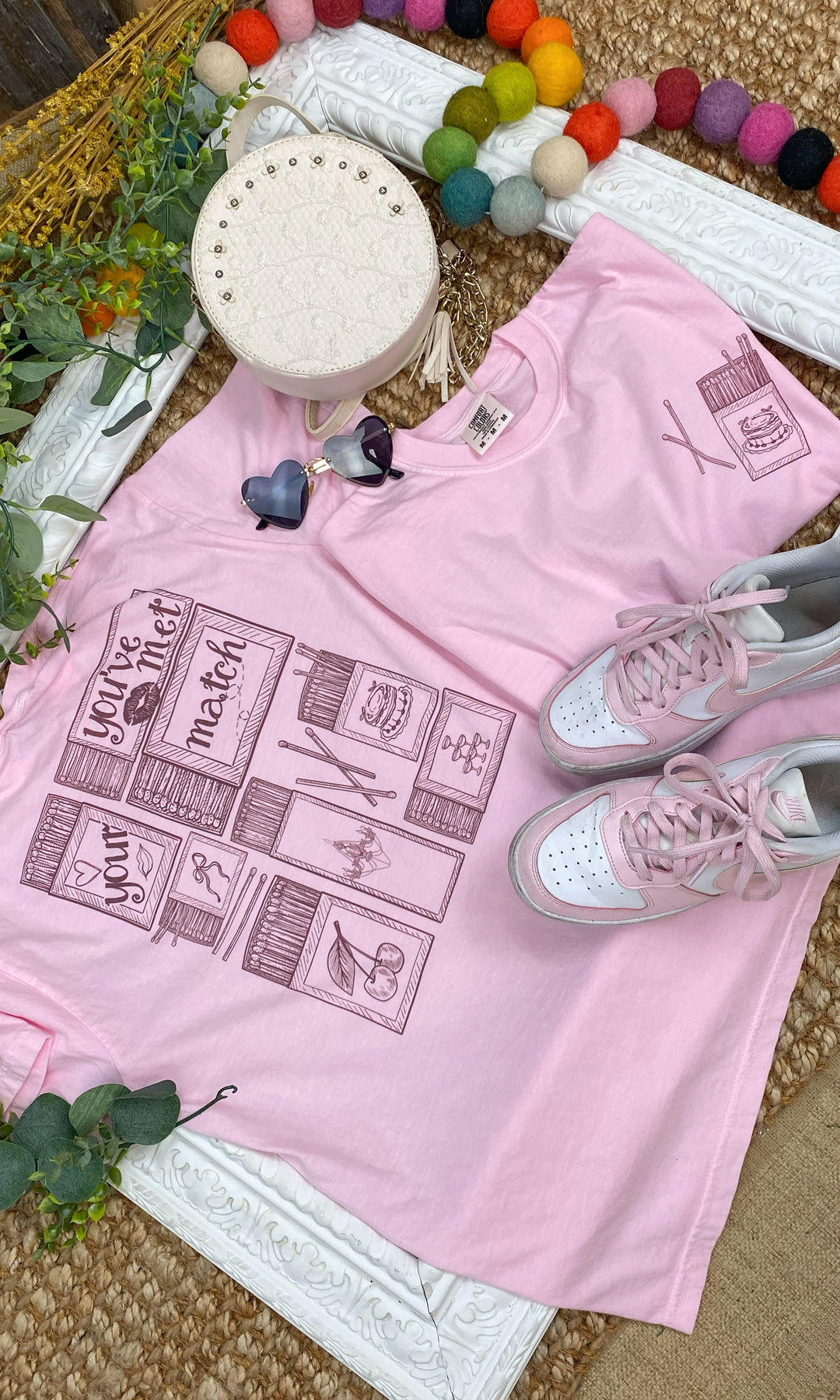 Met Your Match Comfort Color Graphic T-Shirt