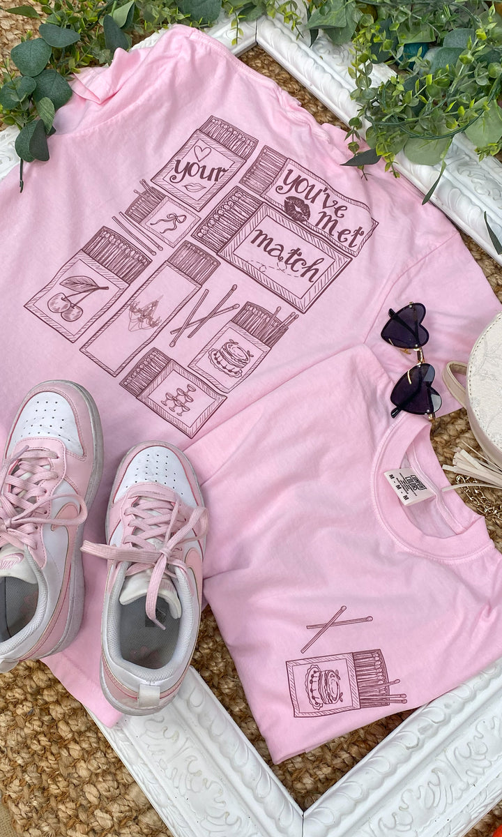 Met Your Match Comfort Color Graphic T-Shirt