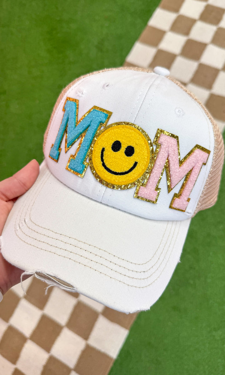 Mom Smiley Ideal Chenille Vintage Hat
