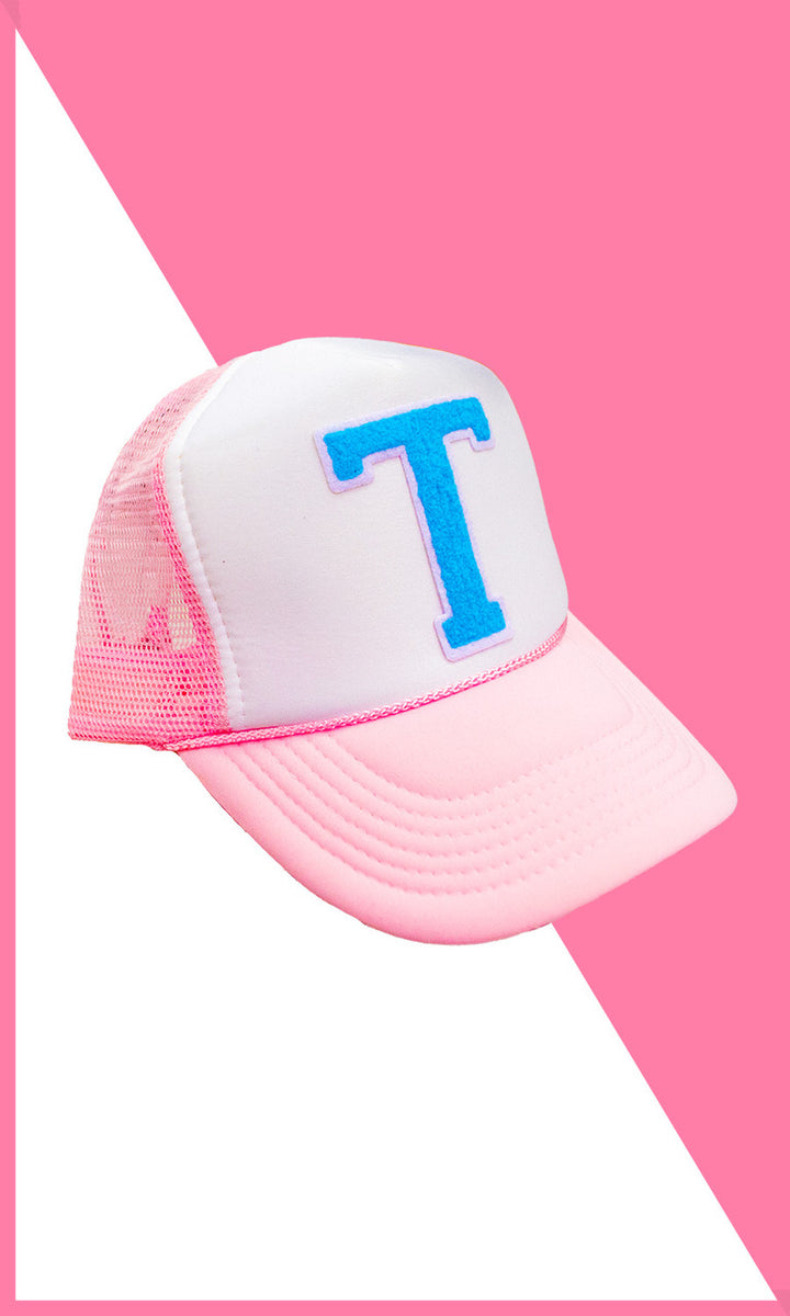 Soft Chenille Monogram Trucker Hat