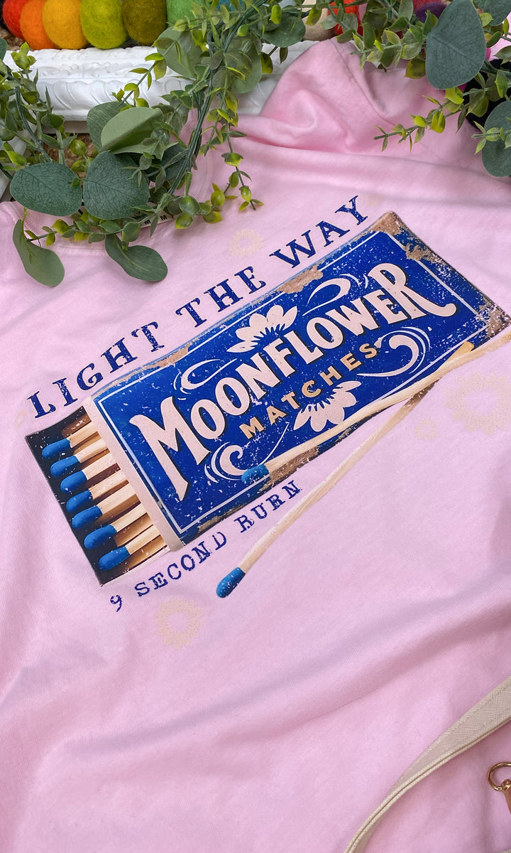 Moon Flower Matches Comfort Color Graphic T-Shirt