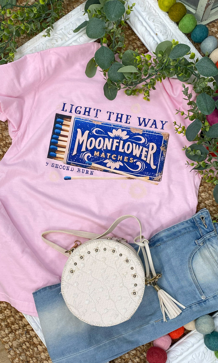 Moon Flower Matches Comfort Color Graphic T-Shirt