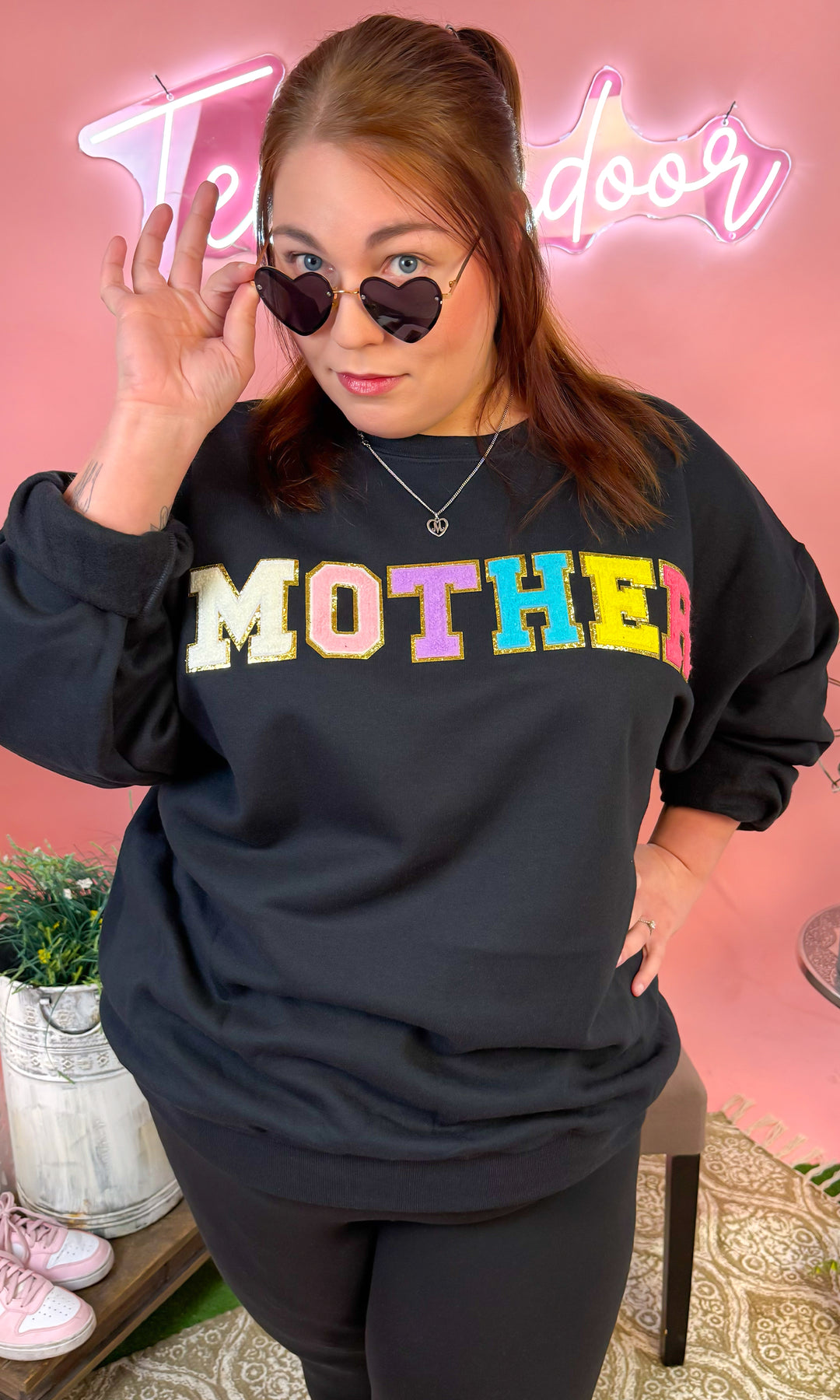 Mother Ideal Chenille Graphic Sweatshirt