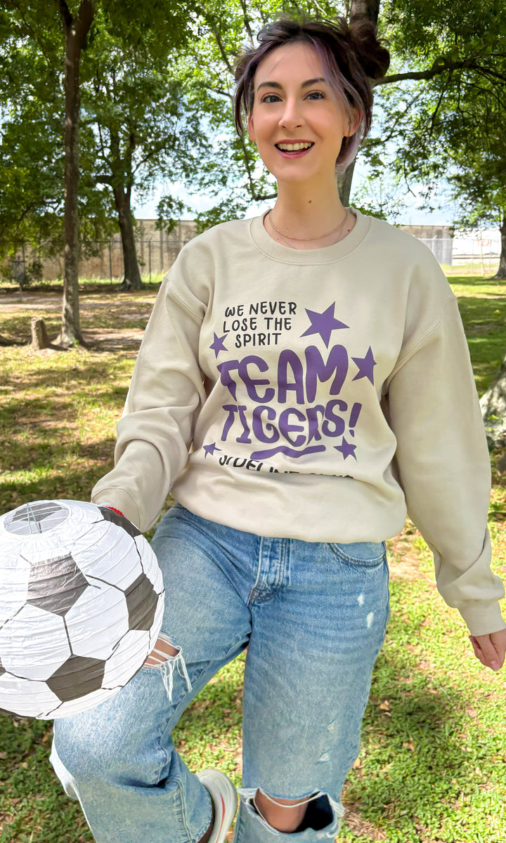 Never Lose the Spirit Custom Mascot Graphic Sweatshirt