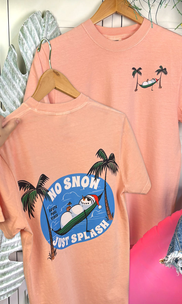 No Snow Just Splash Graphic Comfort Color T-Shirt