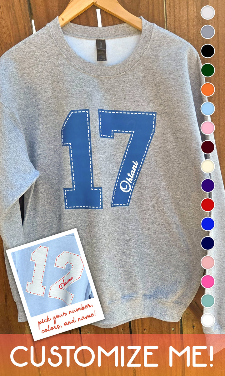 Number Pride Custom Graphic Sweatshirt