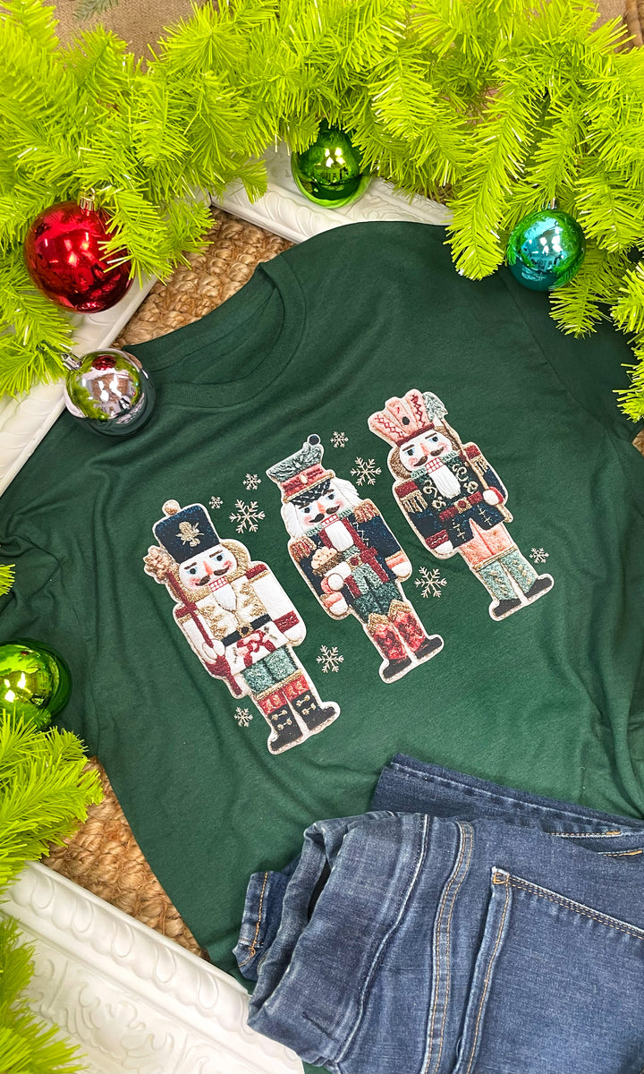 Nutcracker Christmas Yarn Graphic T-Shirt