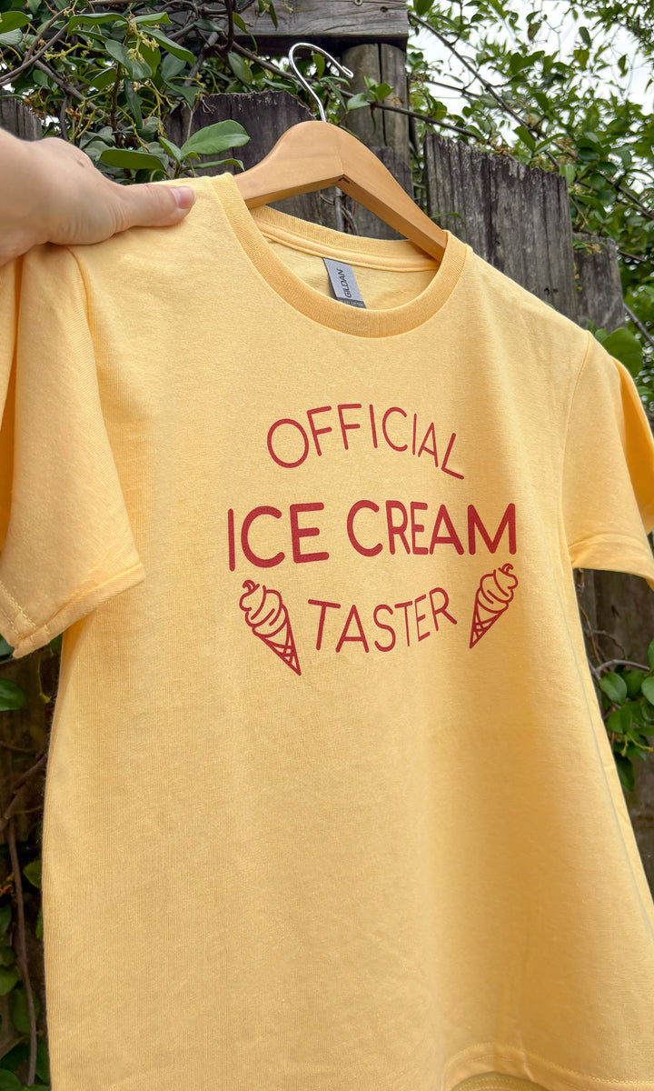 Official Ice-Cream Taster Graphic T-Shirt