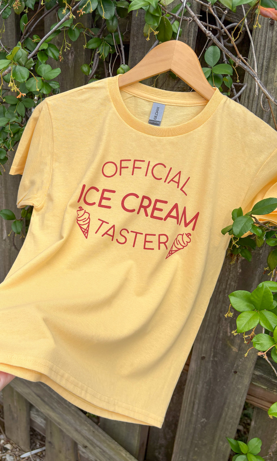 Official Ice-Cream Taster Graphic T-Shirt