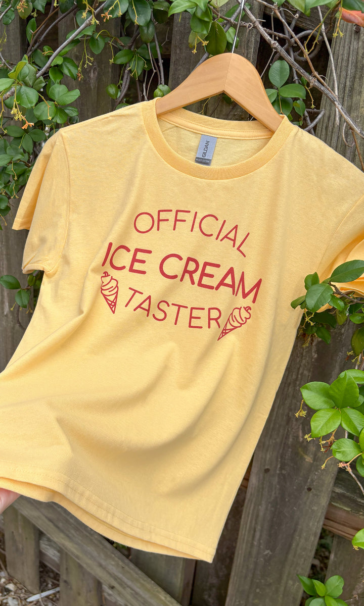 Official Ice-Cream Taster Graphic T-Shirt