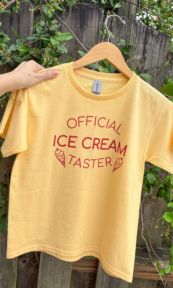 Official Ice-Cream Taster Graphic T-Shirt