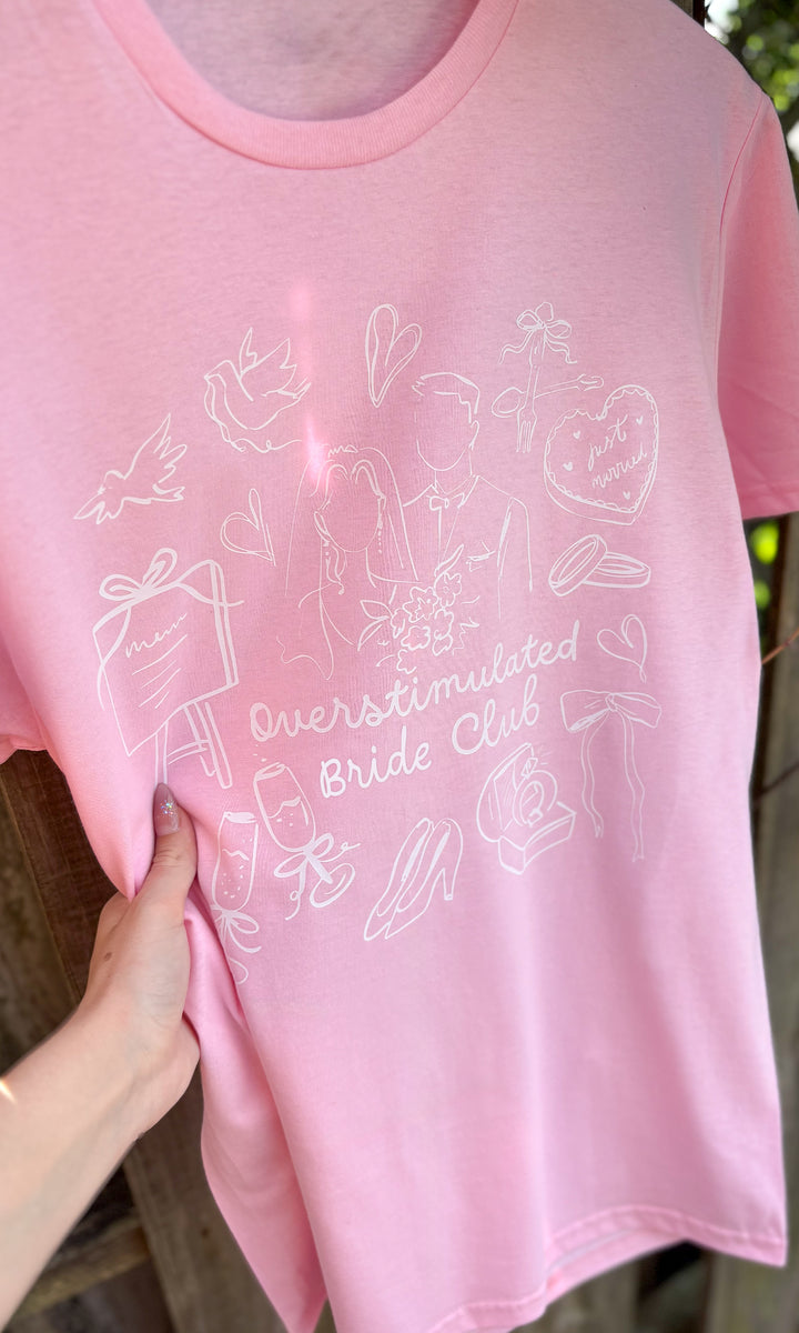 Overstimulated Bride Club Graphic T-Shirt