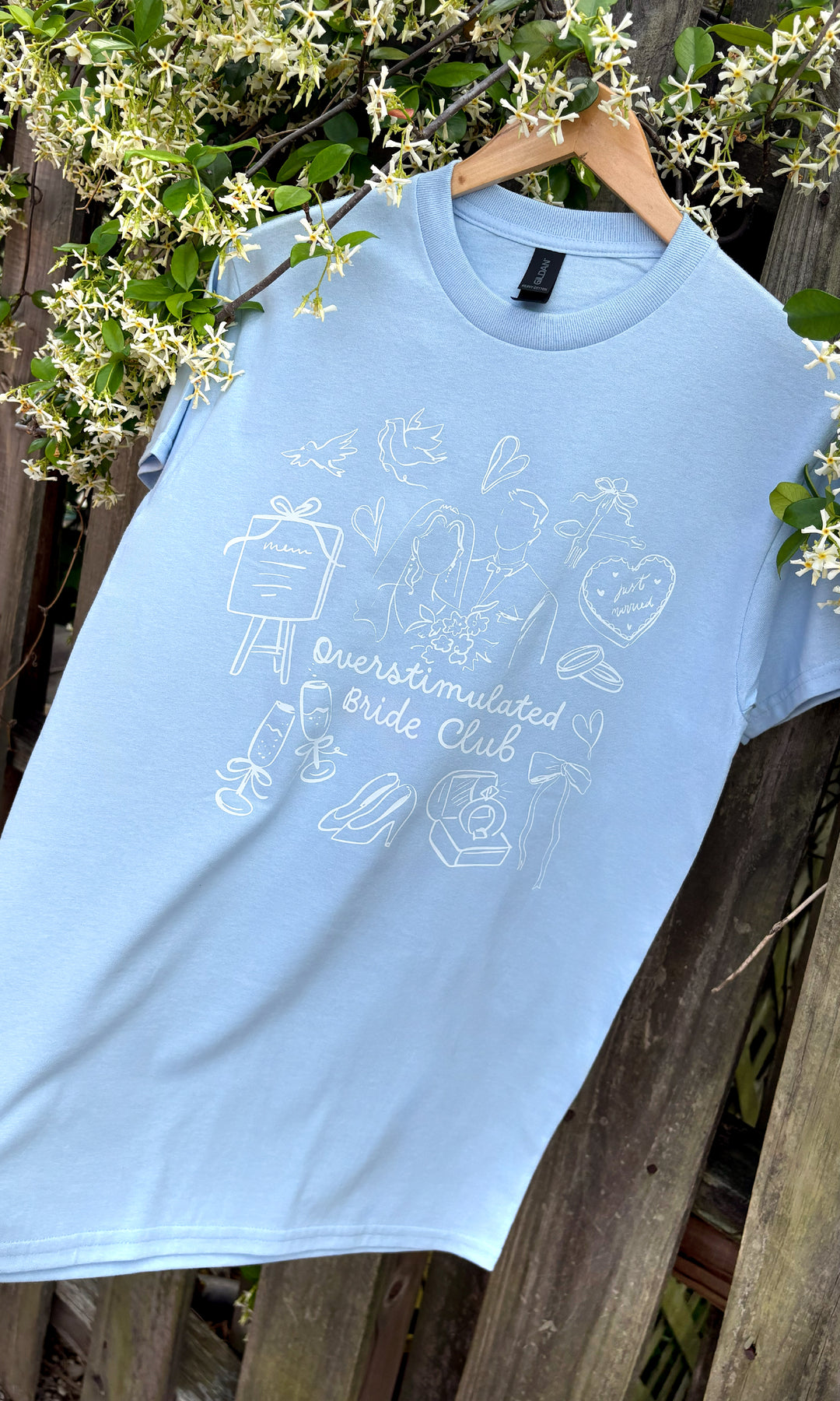 Overstimulated Bride Club Graphic T-Shirt