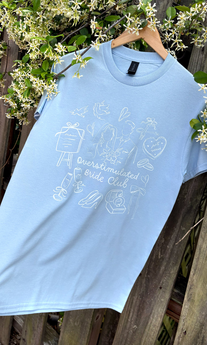 Overstimulated Bride Club Graphic T-Shirt