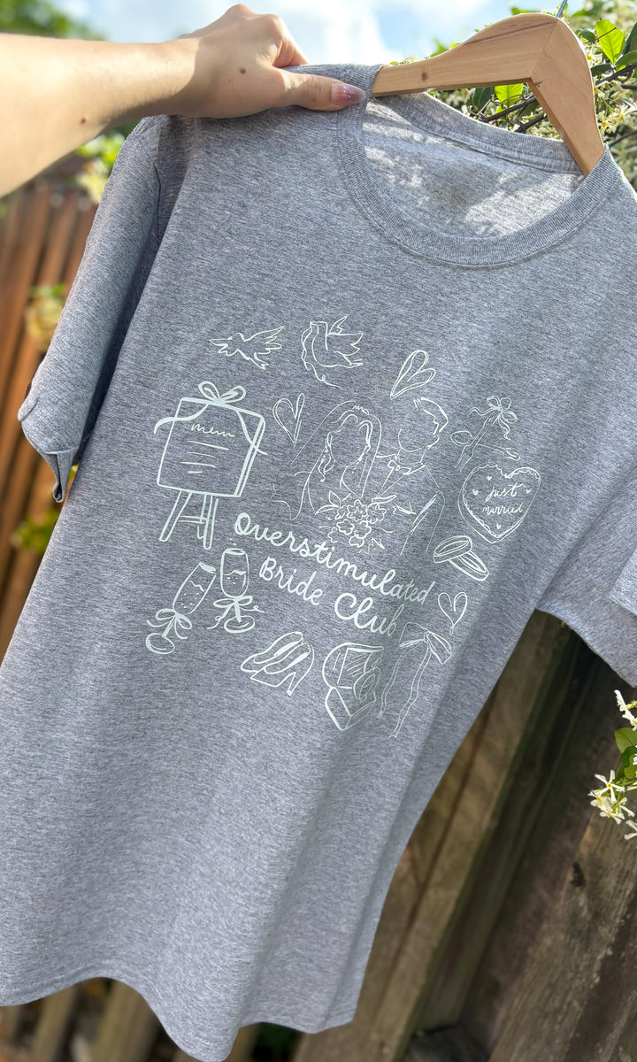 Overstimulated Bride Club Graphic T-Shirt