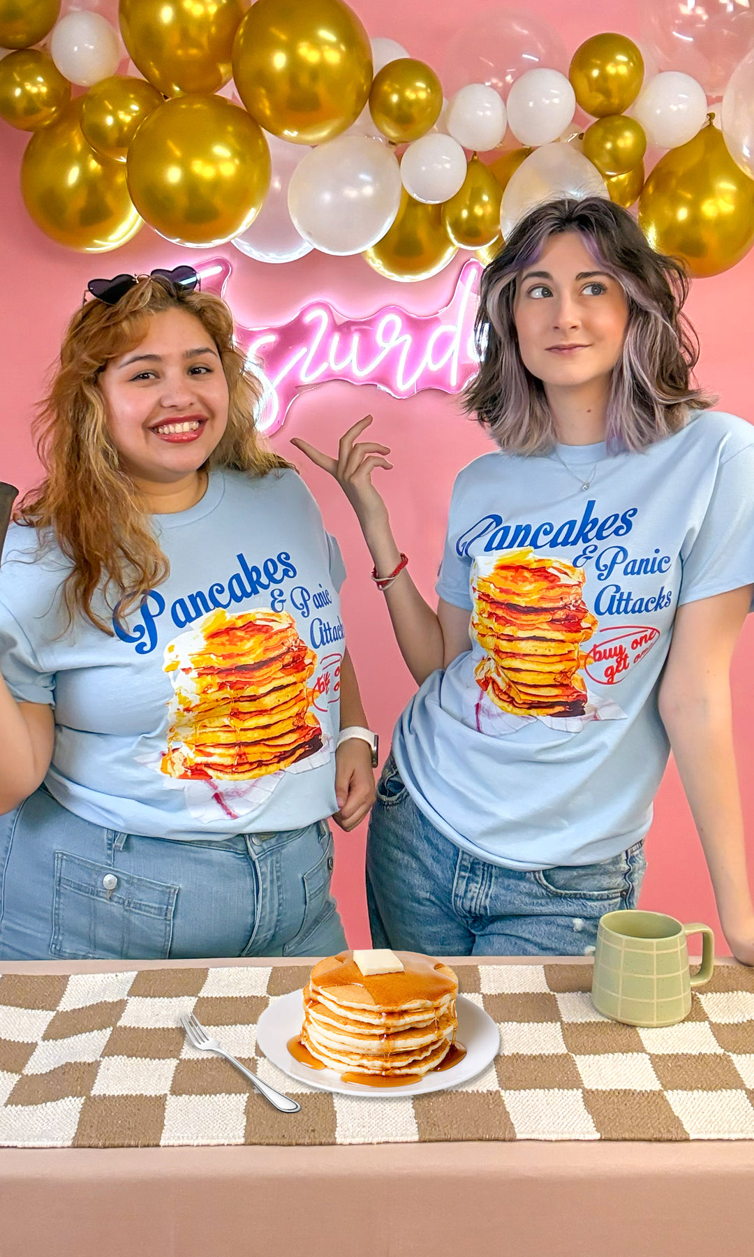 Pancakes And Panic Attacks Graphic T-Shirt