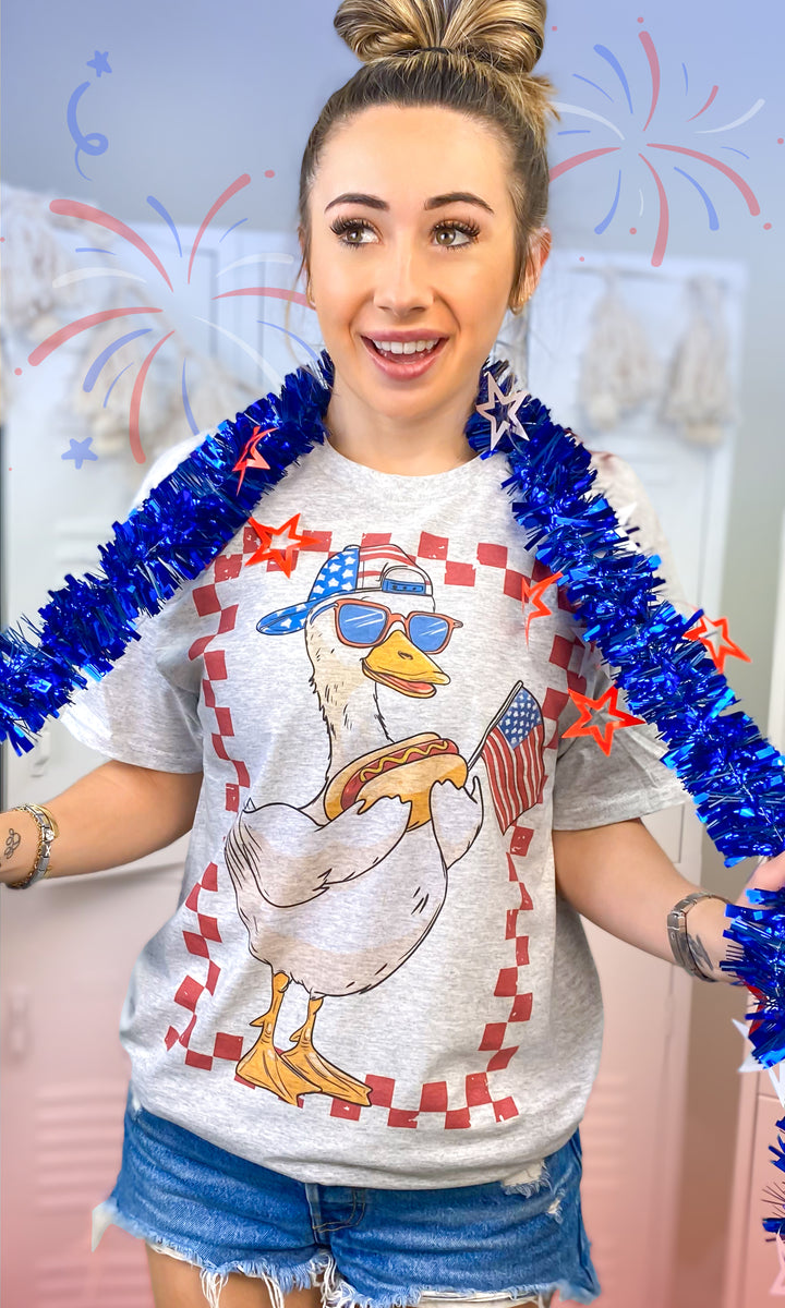 Patriotic Goose Graphic T-Shirt