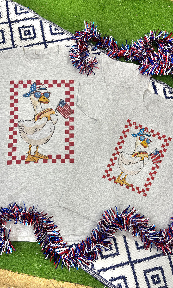 Patriotic Goose Graphic T-Shirt