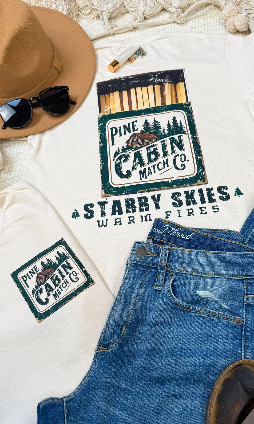 Pine Cabin Match Co. Comfort Color Graphic T-Shirt